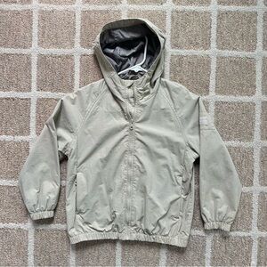 Zara Kids Light Gray Hooded Raincoat